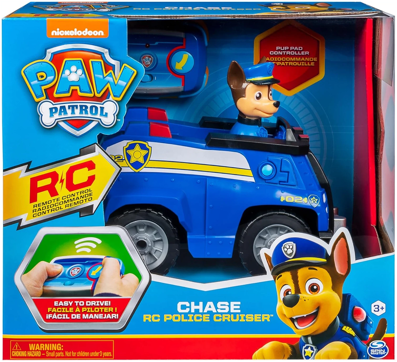 Voiture RC Chase La Pat' Patrouille, Voiture télécommandée Adaptée Aux Petites Mains – Image 2