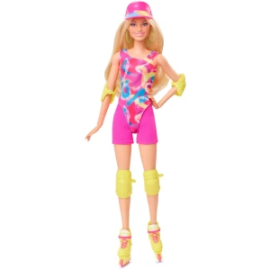 Barbie Le Film Poupée Mannequin Patineuse en Tenue De Patinage avec Justaucorps, Cycliste Et Rollers, Accessoires Vert Fluo Inclus, À Collectionner, Jouet Enfant, A Partir De 3 Ans, HRB04