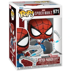 Funko Pop! Games: Spider-Man 2- Peter Parker Suit - Spider-Man 2 Video Game - Figurine en Vinyle à Collectionner - Idée de Cadeau - Produits Officiels - Jouets pour Les Enfants et Adultes