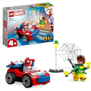 LEGO 10789 Marvel La Voiture de Spider-Man et Docteur Octopus, Jouet de Construction Spidey et Ses Amis Extraordinaires, avec Pièces Phosphorescentes, Enfants Dès 4 Ans