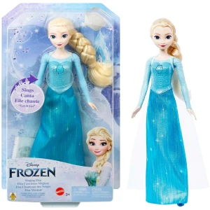 Mattel Disney La Reine des Neiges Poupée Elsa Chantante, Tenue Bleue du Film Inclue, Chante « Libérée, délivrée », Version Française, À Collectionner, Jouet pour Enfant de 3 Ans et Plus, HMG31
