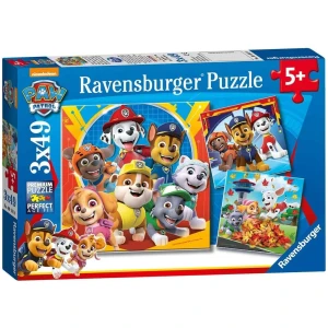 Ravensburger - Puzzle Enfant - Lot de 3 puzzles 49 pièces - Prêts à secourir / Pat'Patrouille - Fille ou garçon dès 5 ans - Puzzle de qualité supérieure - 3 posters inclus - Fun & Aventure - 05048