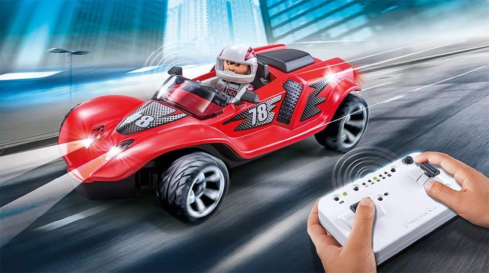 Voiture de Course Rouge Radiocommandée Playmobil Action Pilote Télécommande – Image 2