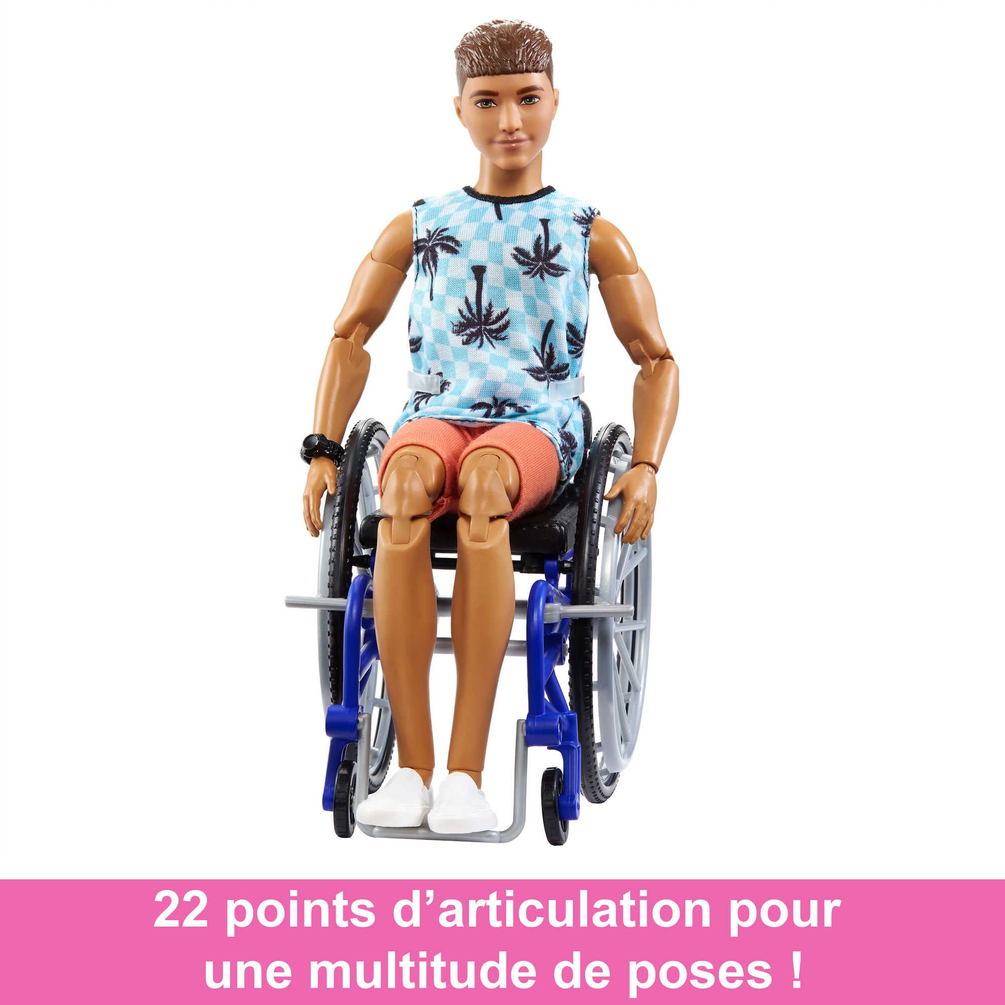 Poupée Ken Fashionistas EnfantCado avec fauteuil roulant et rampe – Image 5