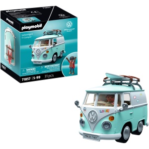 Voiture miniature Playmobil Volkswagen T1 Camper avec autocollants
