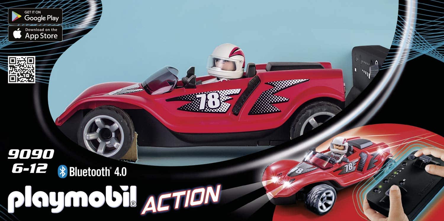 Voiture de Course Rouge Radiocommandée Playmobil Action Pilote Télécommande – Image 5