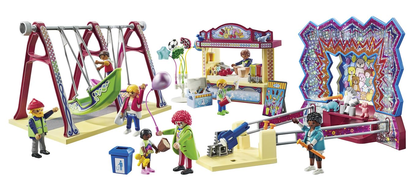 Parc d'attraction Playmobil My Life avec 3 enfants et 5 adultes – Image 6