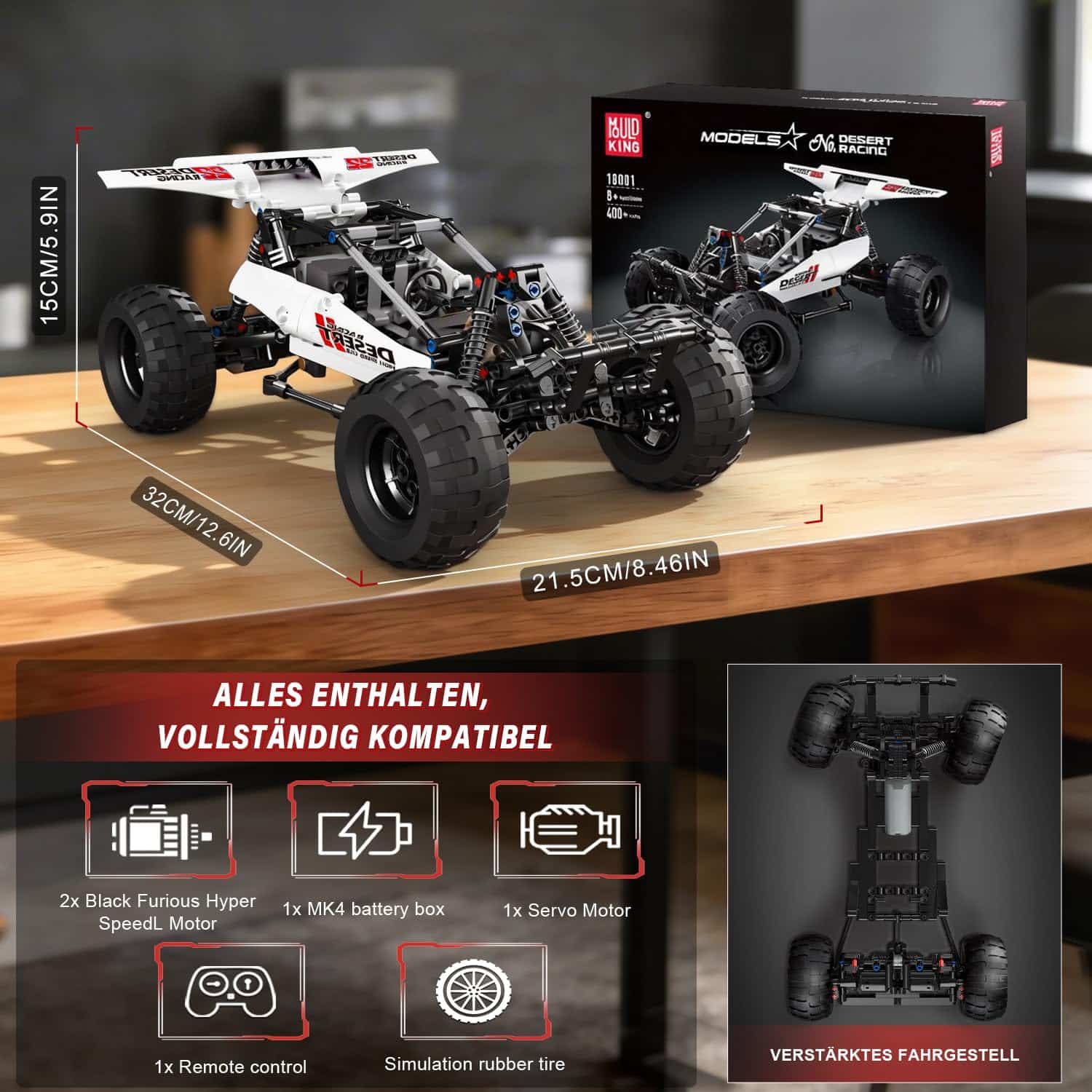 Jeu de construction Mould King Buggy RC Technique en Briques – Image 6