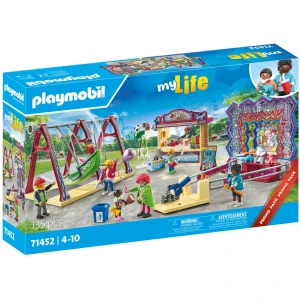 Parc d'attraction Playmobil My Life avec 3 enfants et 5 adultes