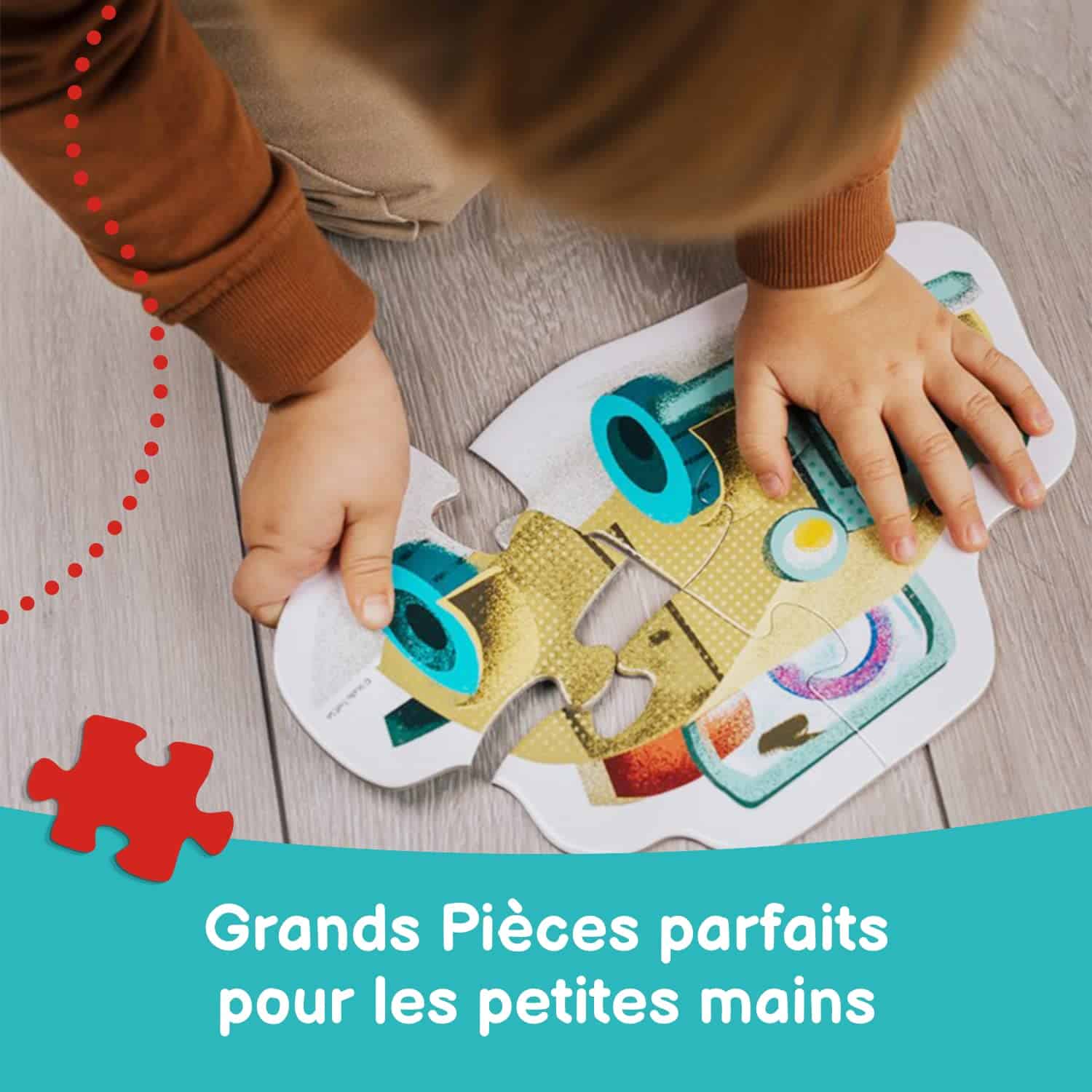 Puzzle Pat Patrouille EnfantCado 4 puzzles de tri formes 2-5 pièces – Image 2