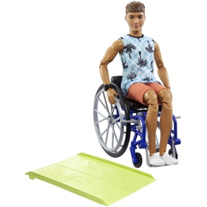 Poupée Ken Fashionistas EnfantCado avec fauteuil roulant et rampe