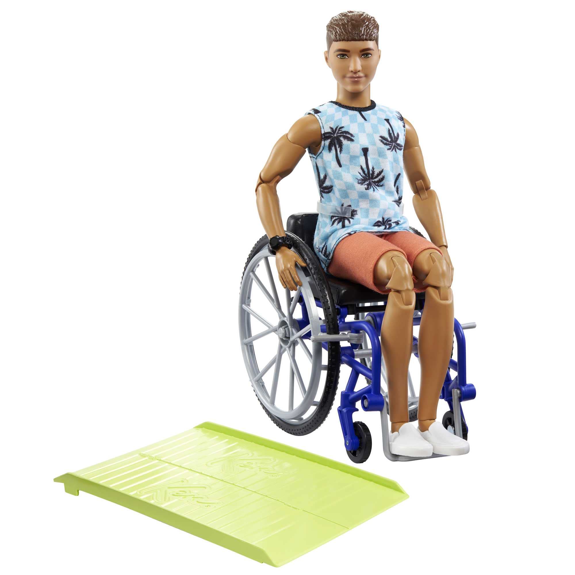 Poupée Ken Fashionistas EnfantCado avec fauteuil roulant et rampe
