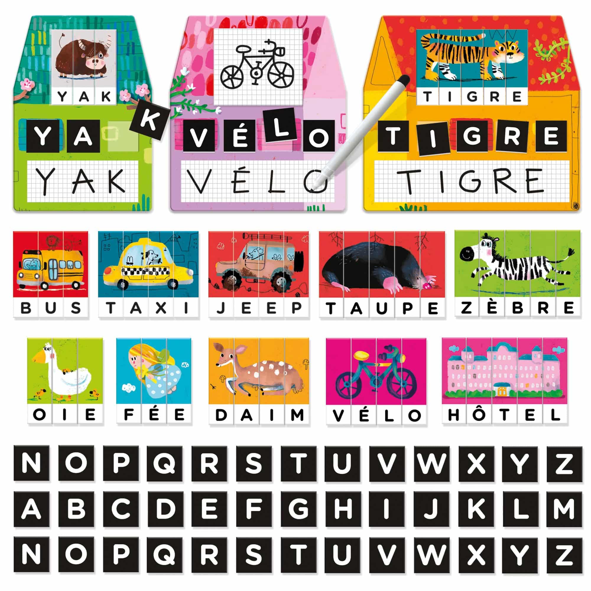 Jeu éducatif Montessori Headu Mon Labo d'Écriture pour apprendre à lire et écrire – Image 2