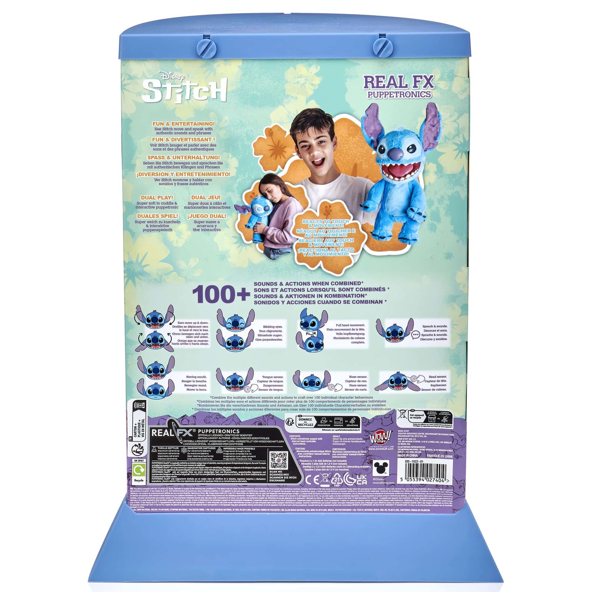 Peluche animatronique Stitch RealFX EnfantCado 45,7 cm – Image 6