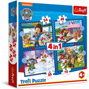 Puzzle 4en1 Pat Patrouille EnfantCado 35 à 70 Pièces