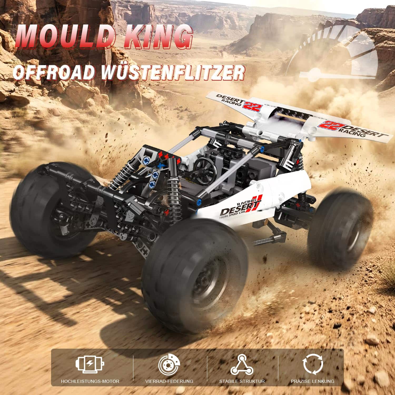 Jeu de construction Mould King Buggy RC Technique en Briques – Image 2