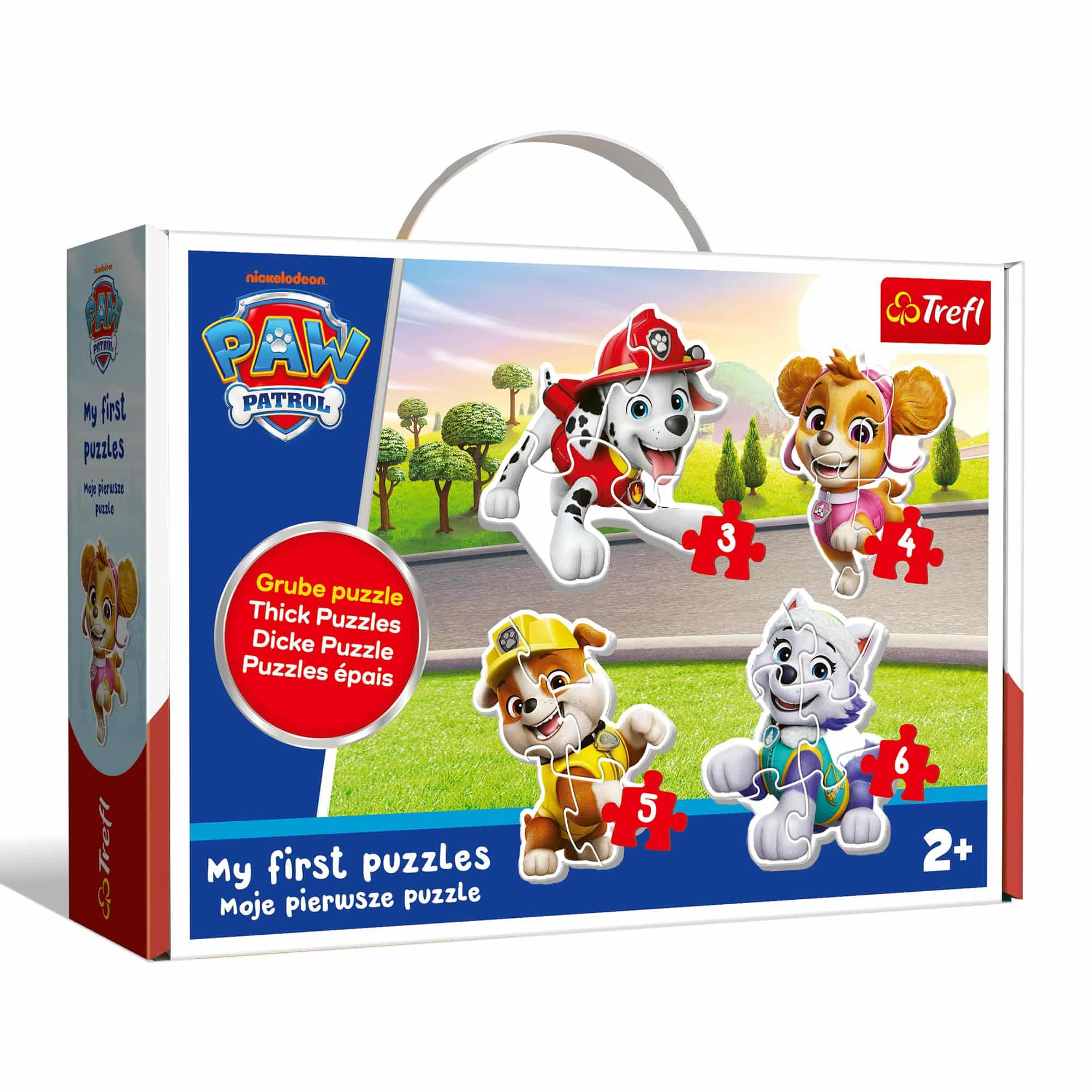 Puzzle Pat Patrouille EnfantCado 4 puzzles de tri formes 2-5 pièces