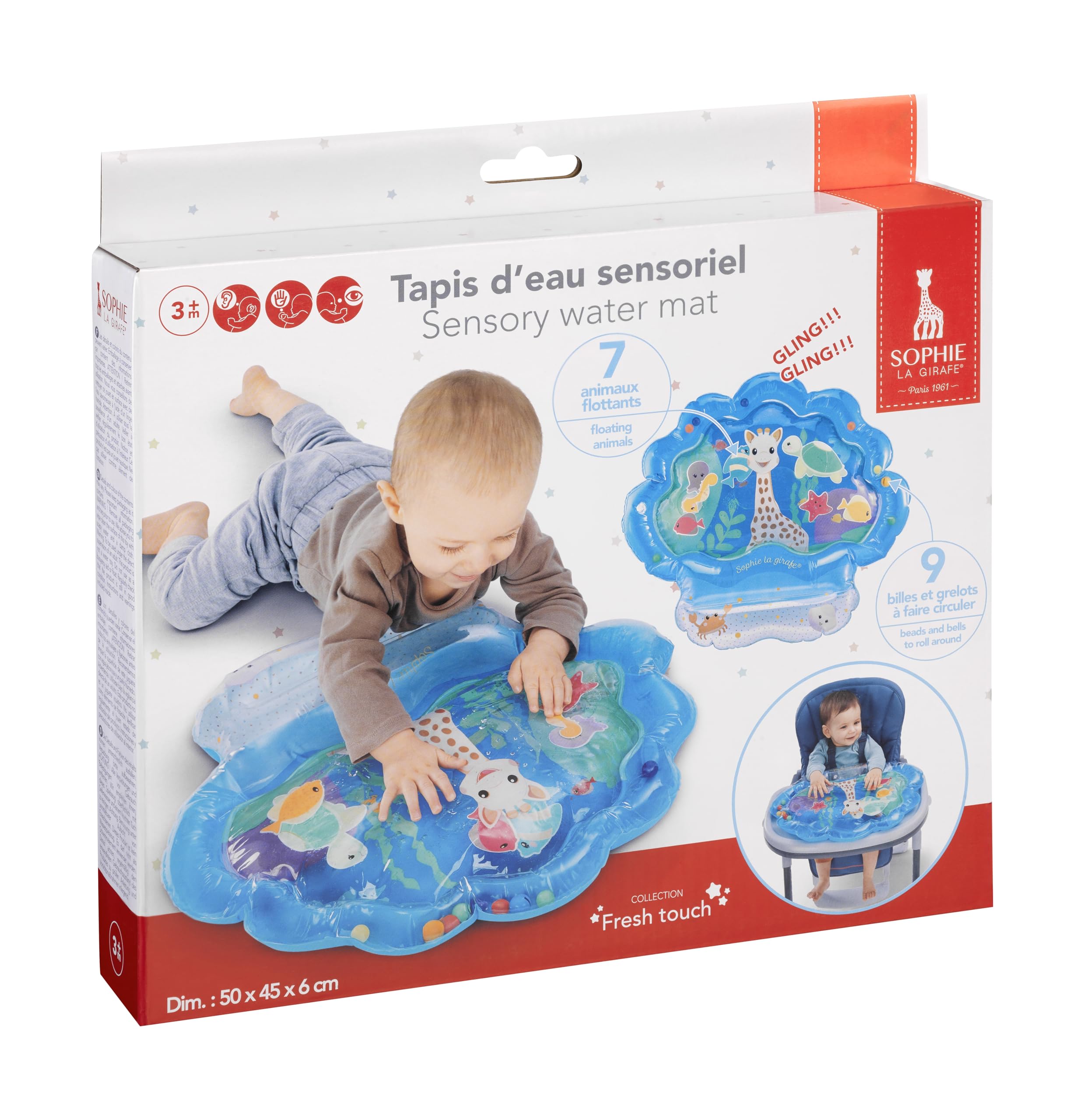 Jouet d'éveil Sophie la Girafe Fresh Touch 7 animaux flottants – Image 7