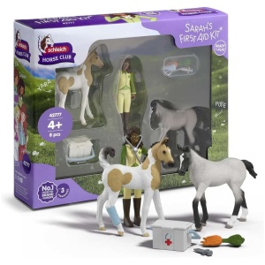 Coffret Kit de Premiers Secours Sarah Schleich Horse Club avec 2 poulains et accessoires