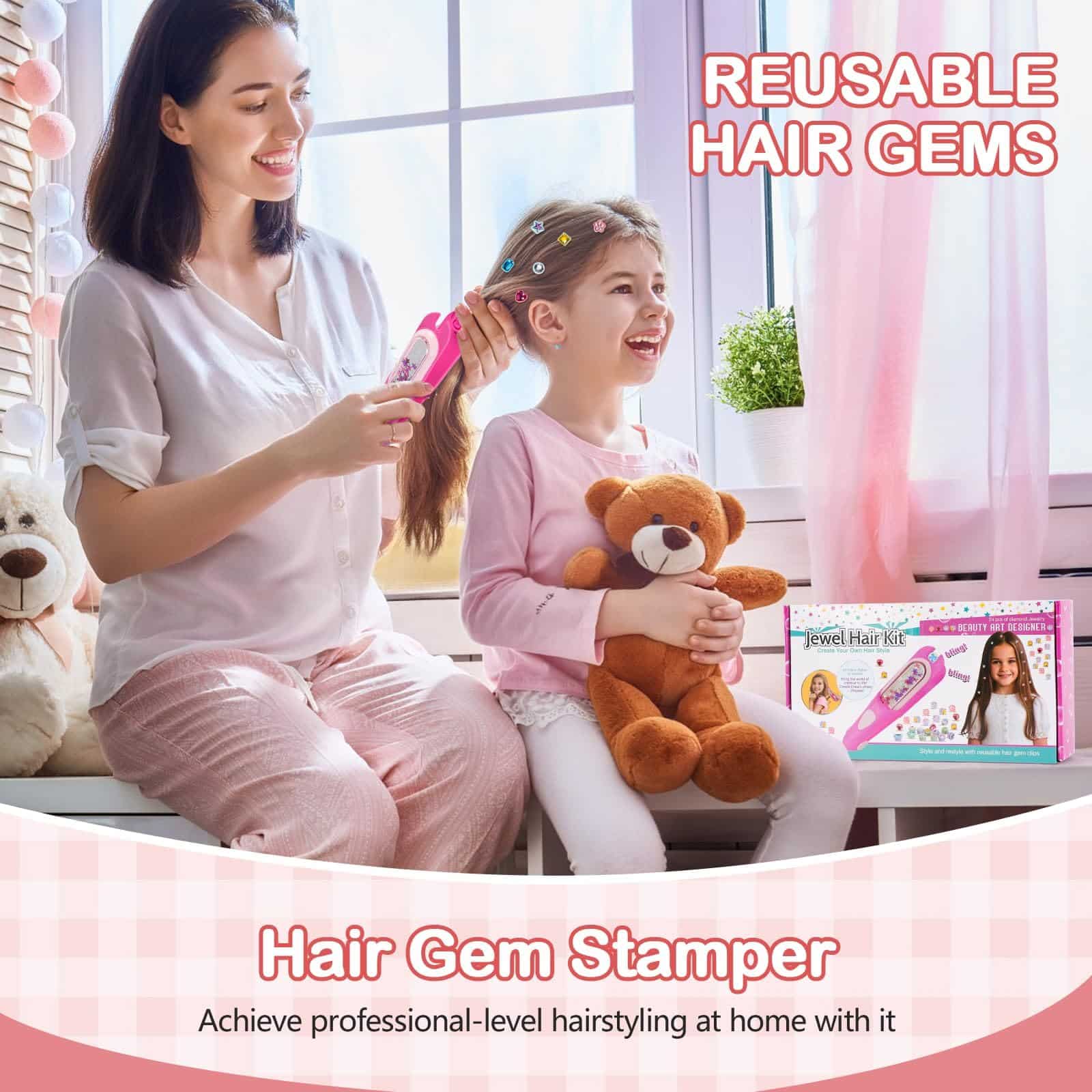 Kit Gemmes Cheveux EnfantCado Travaux Créatifs Fille – Image 4