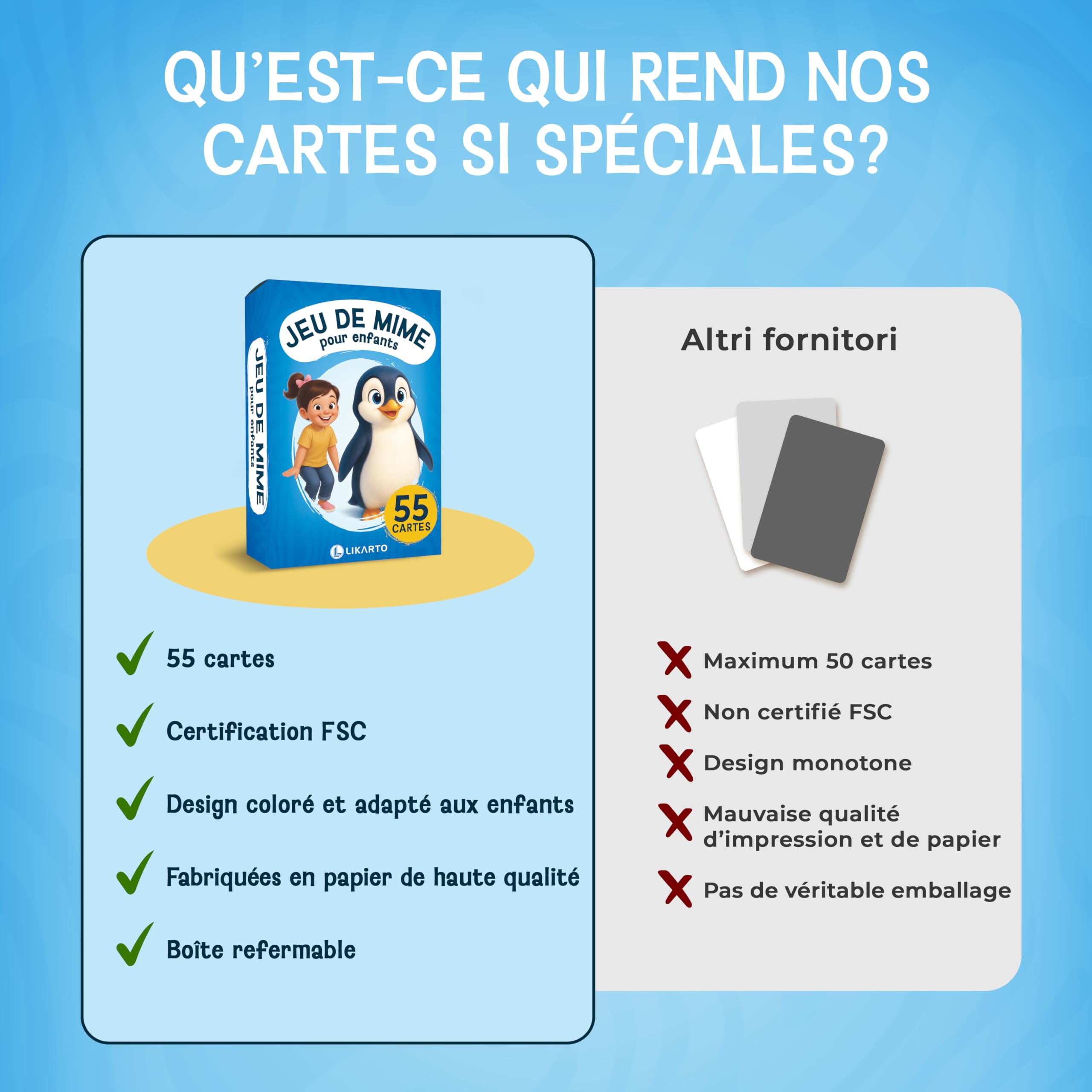 Jeu de mime EnfantCado Likarto 55 cartes dès 4 ans – Image 6