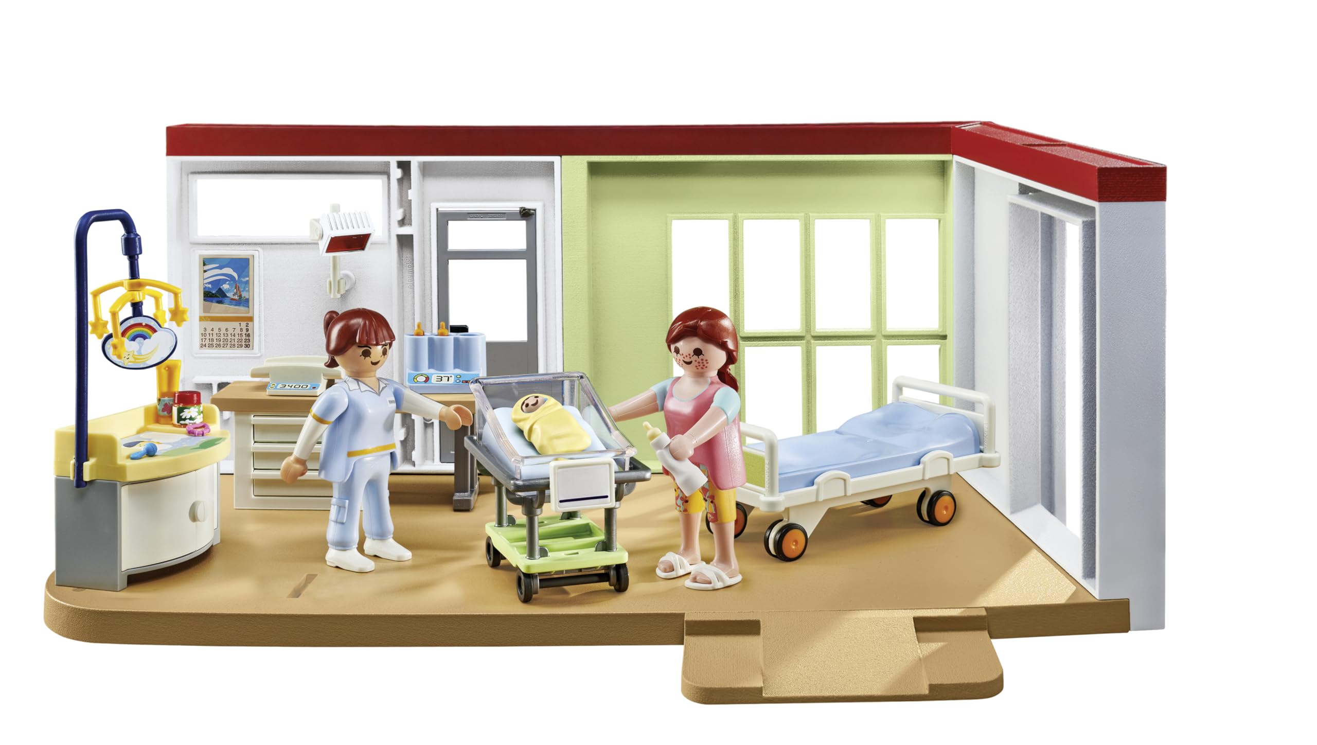 Playmobil EnfantCado Chambre de maternité 71616 avec deux personnages et bébé – Image 6