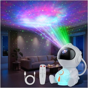 Projecteur Astronaute EnfantCado avec 8 Modes Nébuleuses