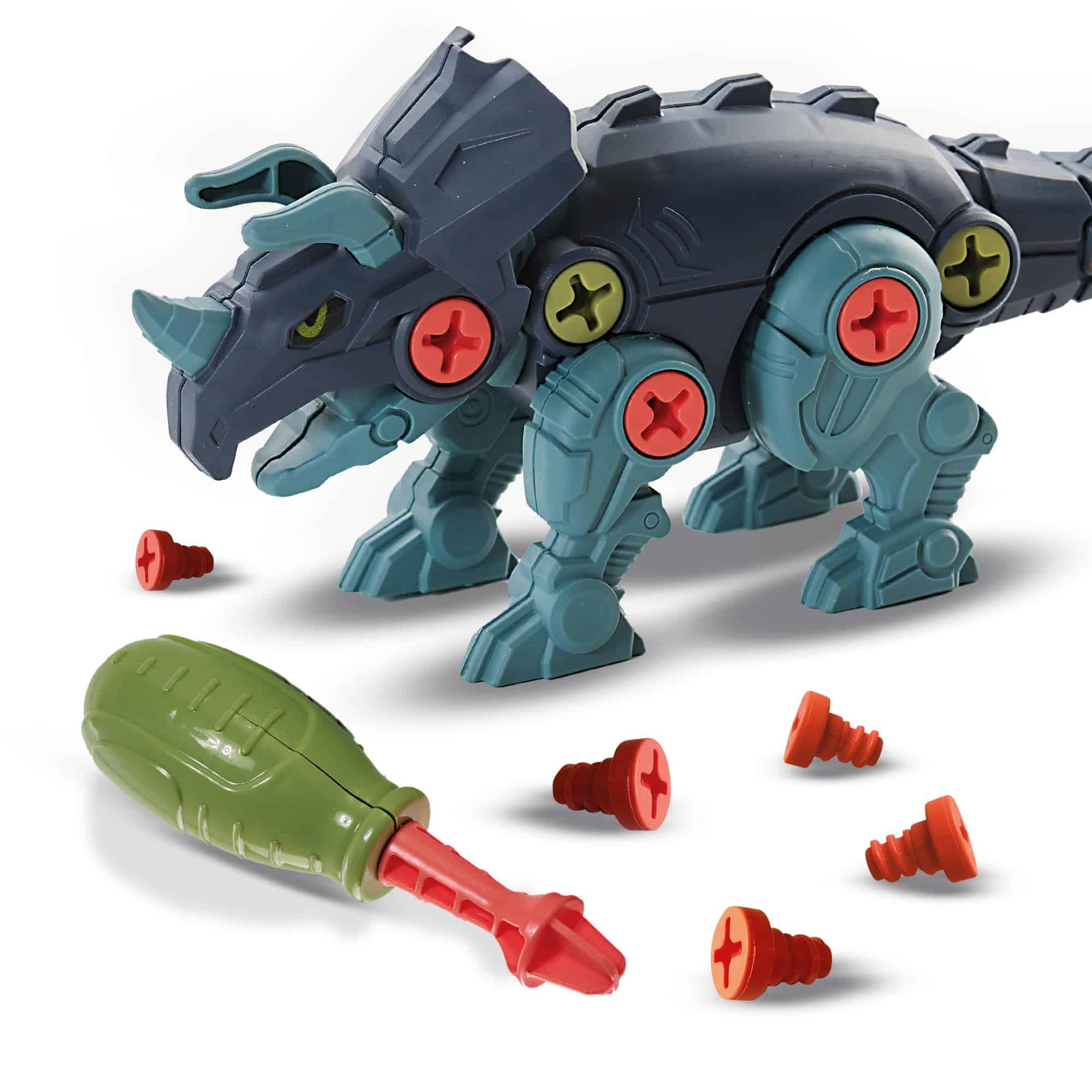 Kit Construction Dinos à Vis EnfantCado T-Rex et Tricératops – Image 4