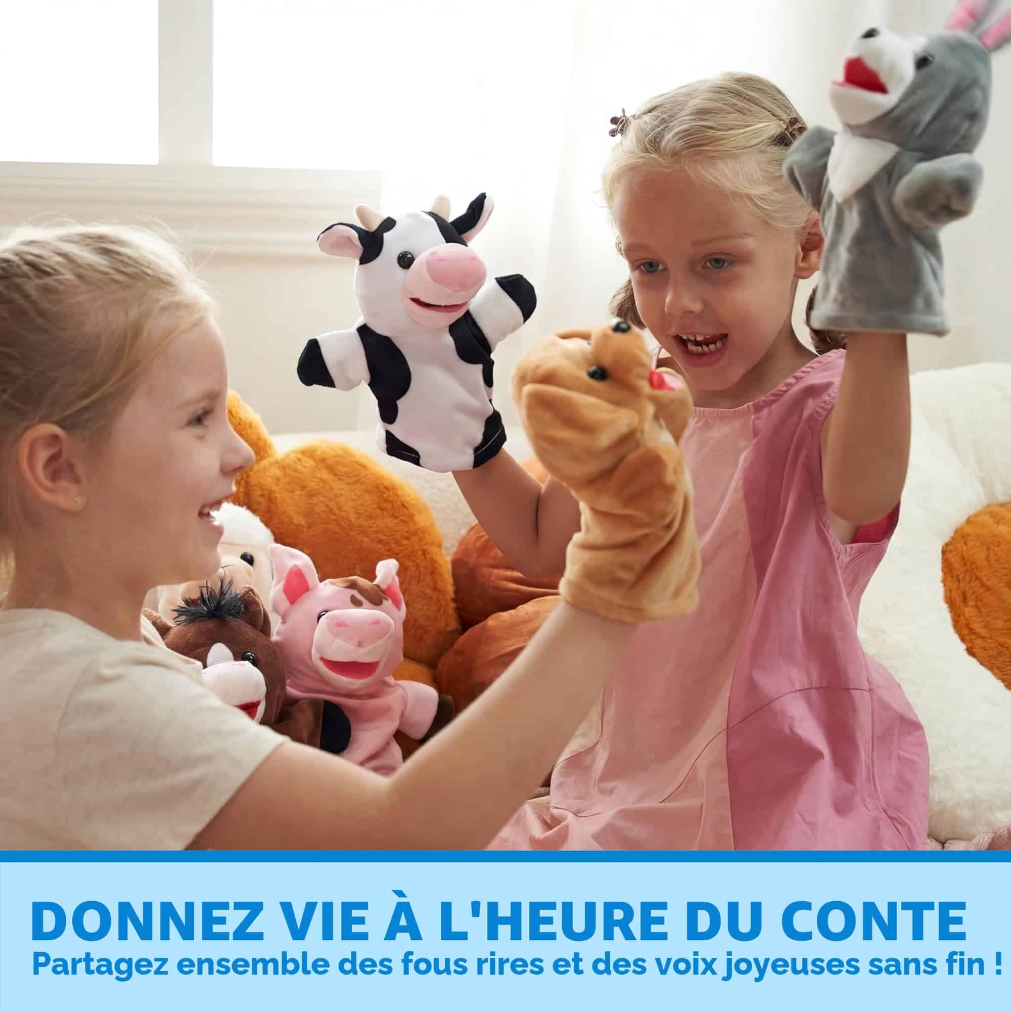 Marionnettes à Main Animaux de la Ferme EnfantCado Lot de 6 – Image 4