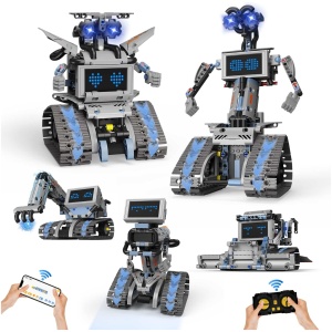 Kit Construction Robot Johnny 5 EnfantCado 5 en 1 avec Télécommande