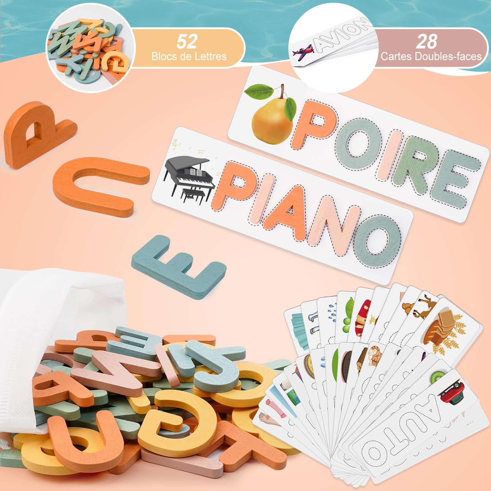 Jeu de société lettres Scrabble EnfantCado Joozmui – Image 4