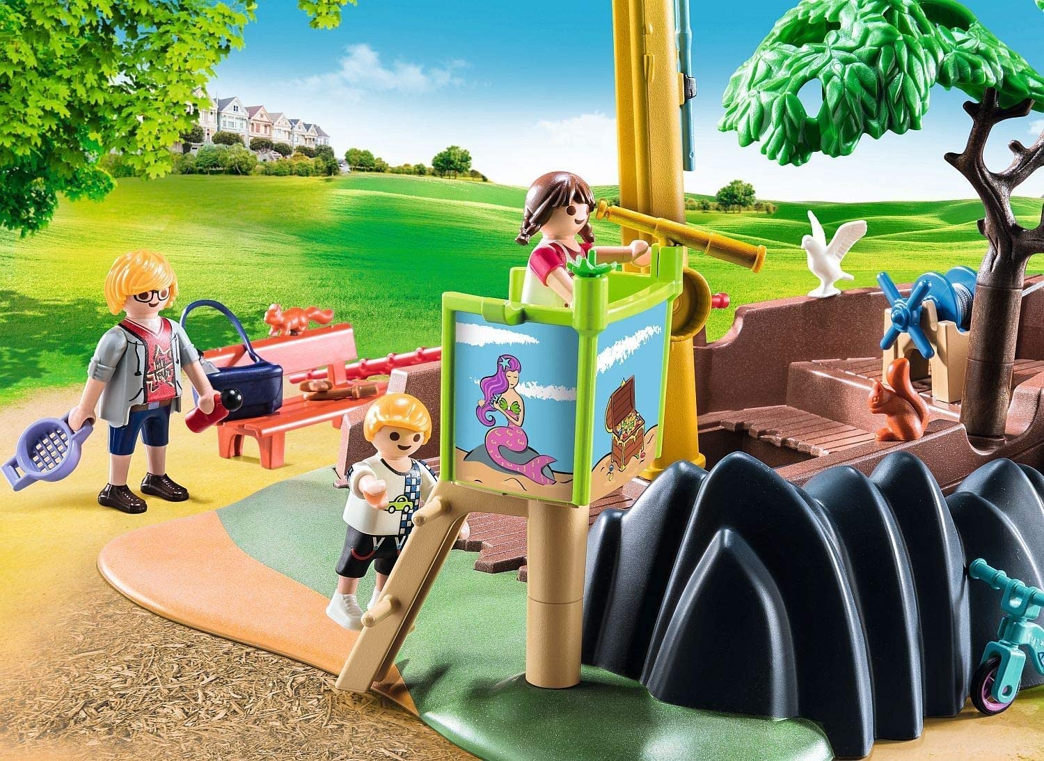 Aire de jeu d'aventure Playmobil City Life avec épave de bateau – Image 4