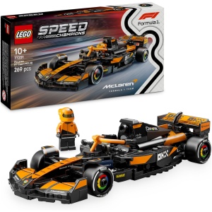 LEGO Speed Champions Voiture F1 McLaren Team MCL38 - Jeu de Construction avec véhicule de Course - Minifigurine Collector de Pilote de Formule 1 - Maquette pour garçons et Filles dès 10 Ans 77251