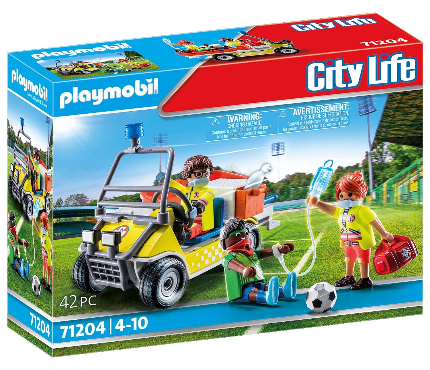 Véhicule de Secours Playmobil City Life avec Deux Secouristes – Image 3