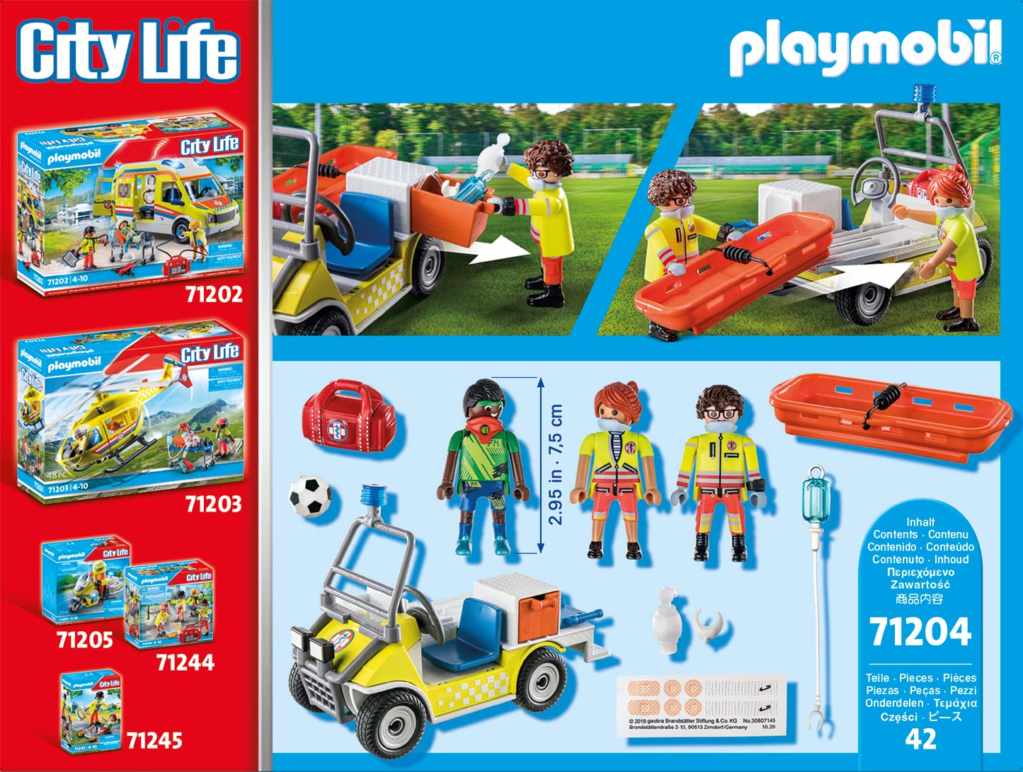 Véhicule de Secours Playmobil City Life avec Deux Secouristes – Image 2