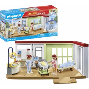 Playmobil EnfantCado Chambre de maternité 71616 avec deux personnages et bébé