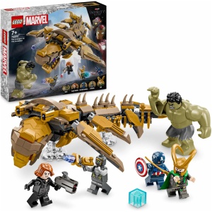 Set de construction LEGO Marvel Les Avengers Contre Le Léviathan avec figurine Hulk et minifigurines Captain America, Loki, Black Widow et Chitauri