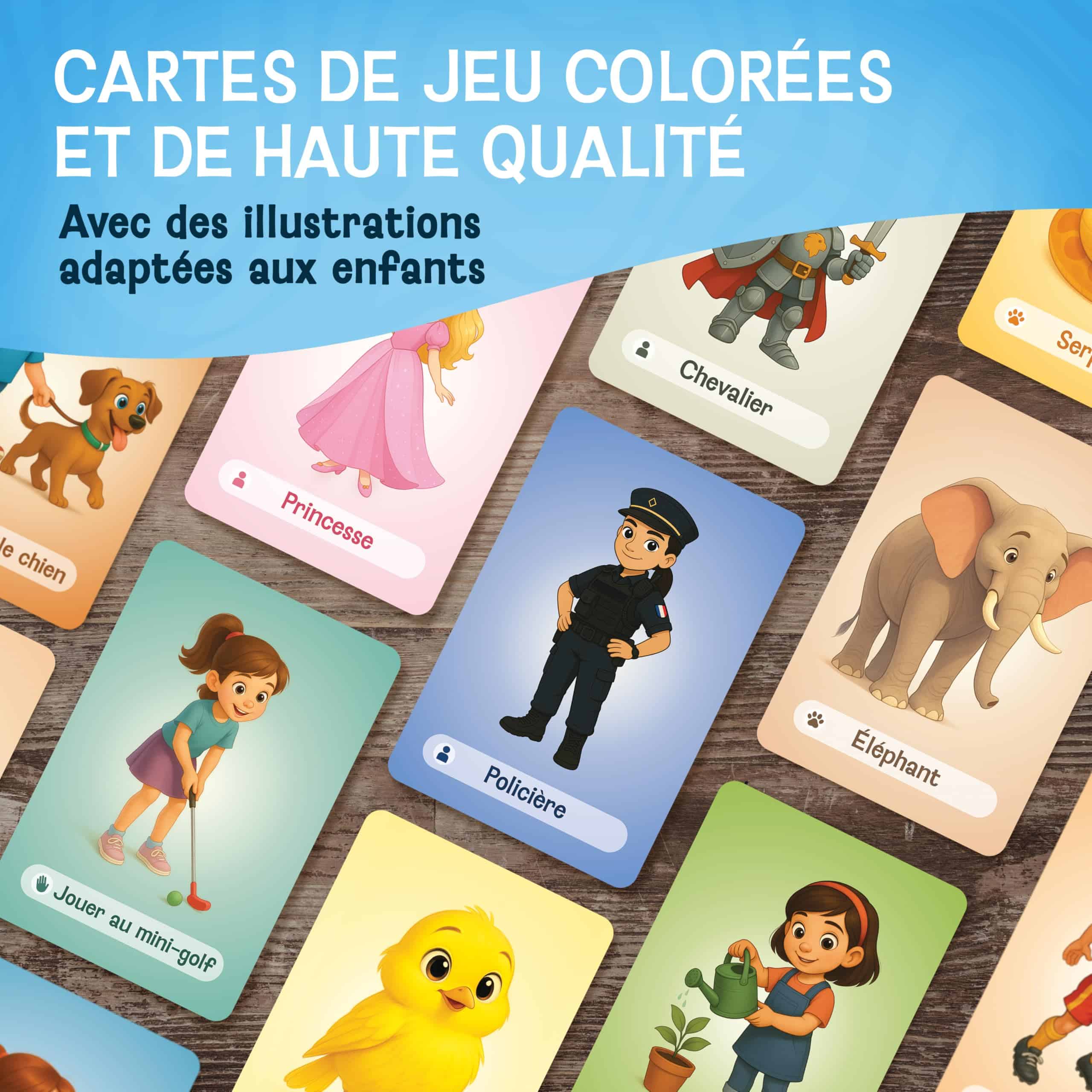 Jeu de mime EnfantCado Likarto 55 cartes dès 4 ans – Image 5