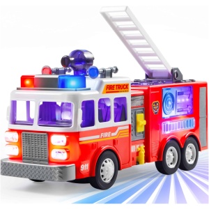 Camion de Pompiers EnfantCado avec Projections et Sirènes