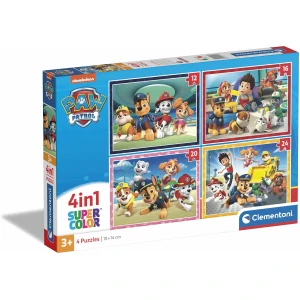 Puzzle Pat Patrouille EnfantCado 4 en 1 Supercolor Évolutif 12-24 Pièces