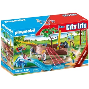 Aire de jeu d'aventure Playmobil City Life avec épave de bateau