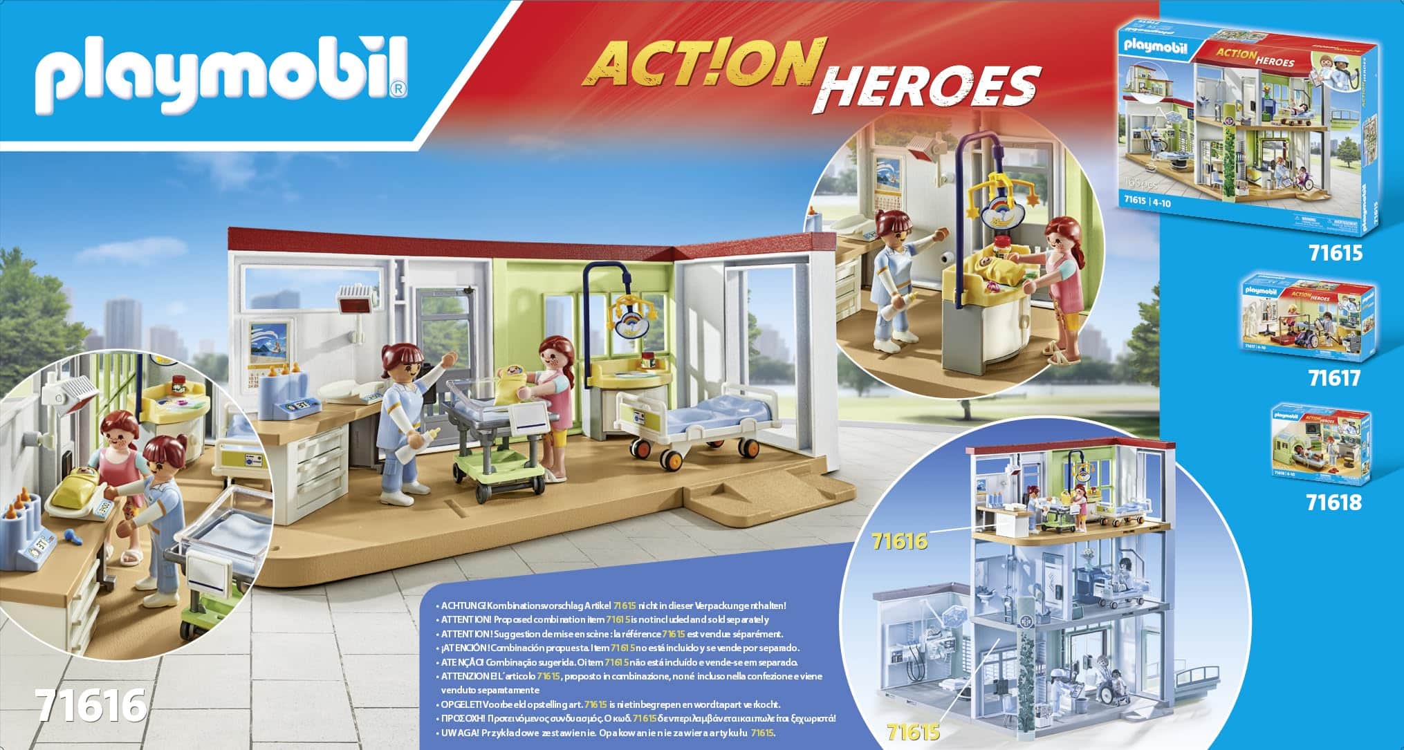 Playmobil EnfantCado Chambre de maternité 71616 avec deux personnages et bébé – Image 5