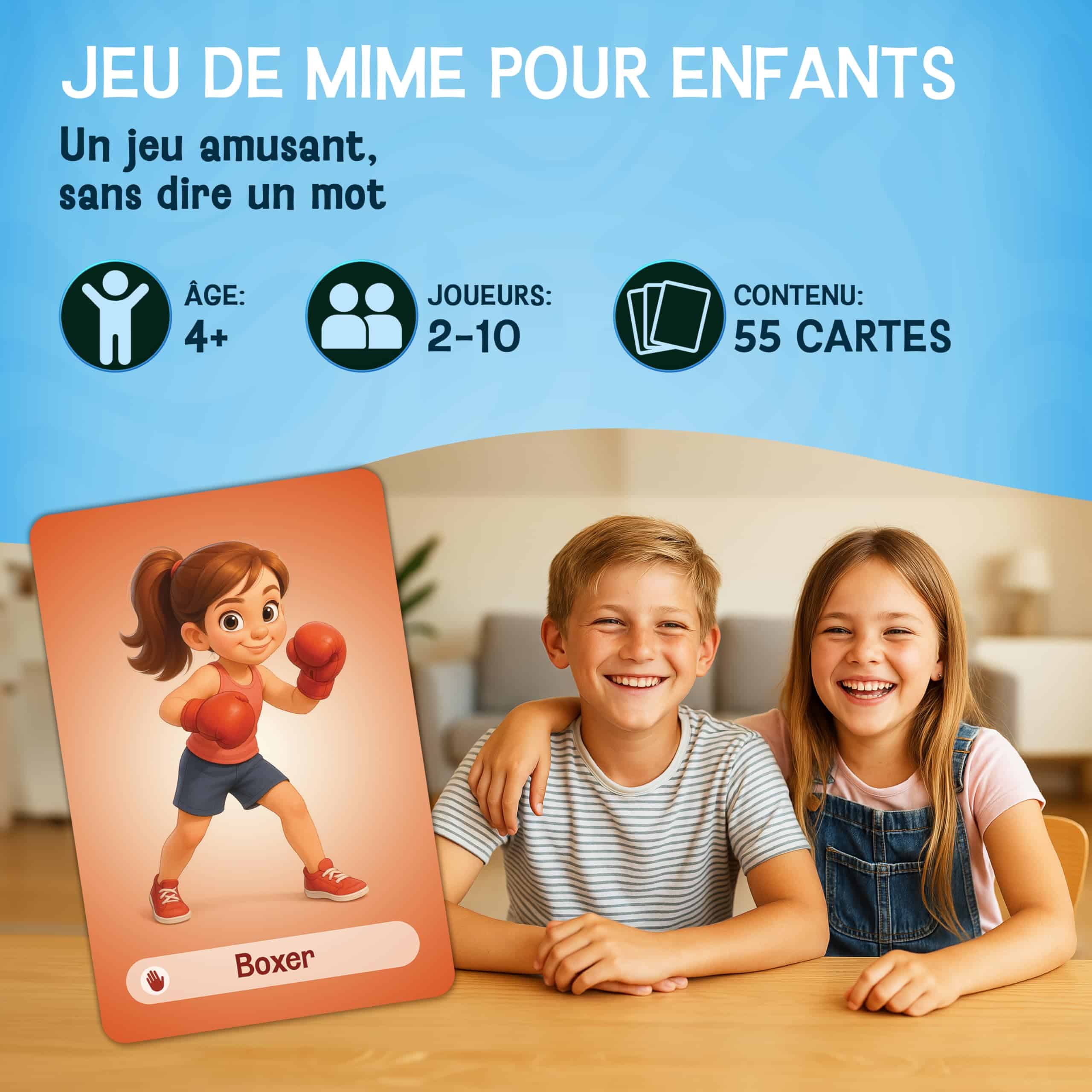 Jeu de mime EnfantCado Likarto 55 cartes dès 4 ans – Image 2