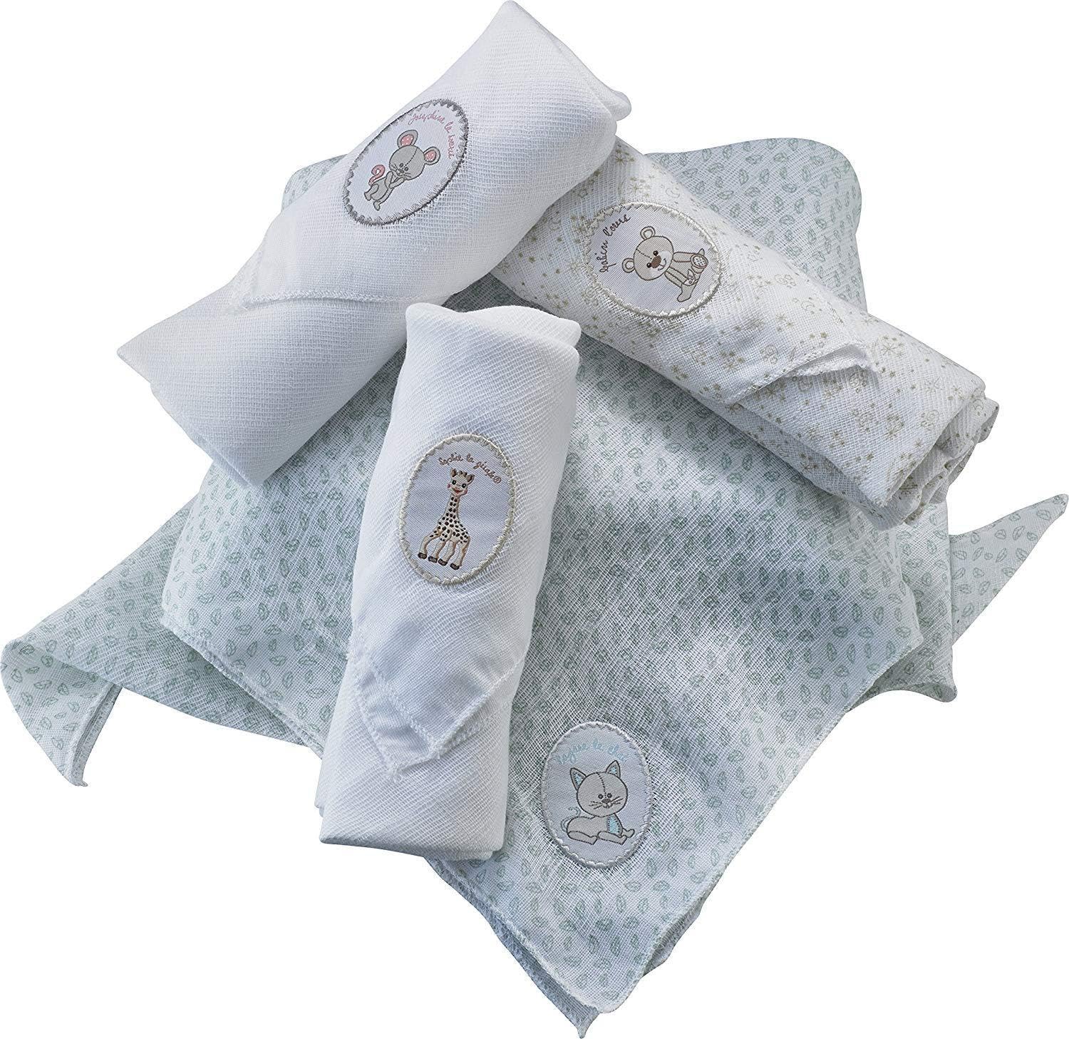 Set 4 Langes Coton Sophie la Girafe 70×70 cm Naissance – Image 2