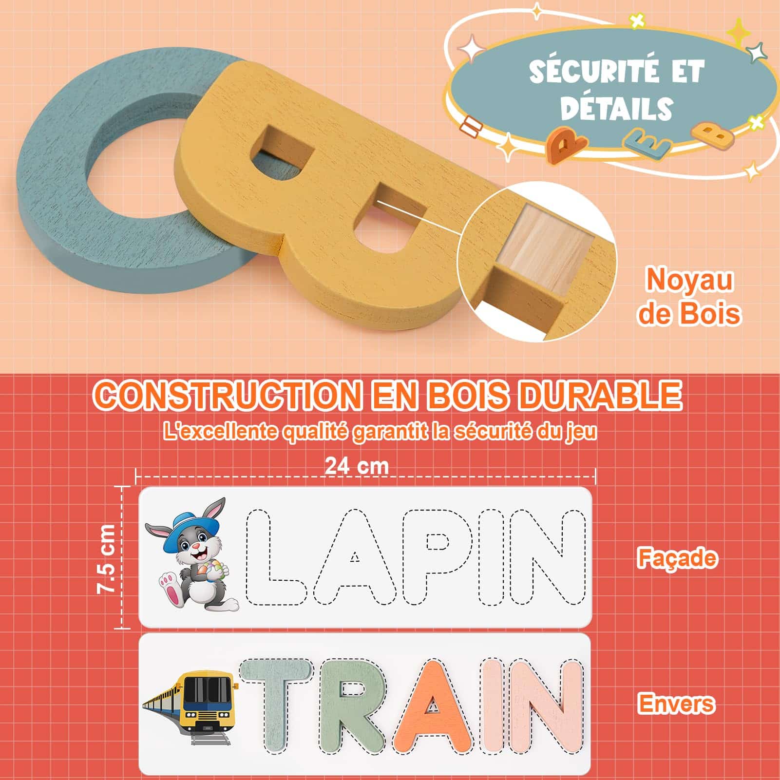 Jeu de société lettres Scrabble EnfantCado Joozmui – Image 5