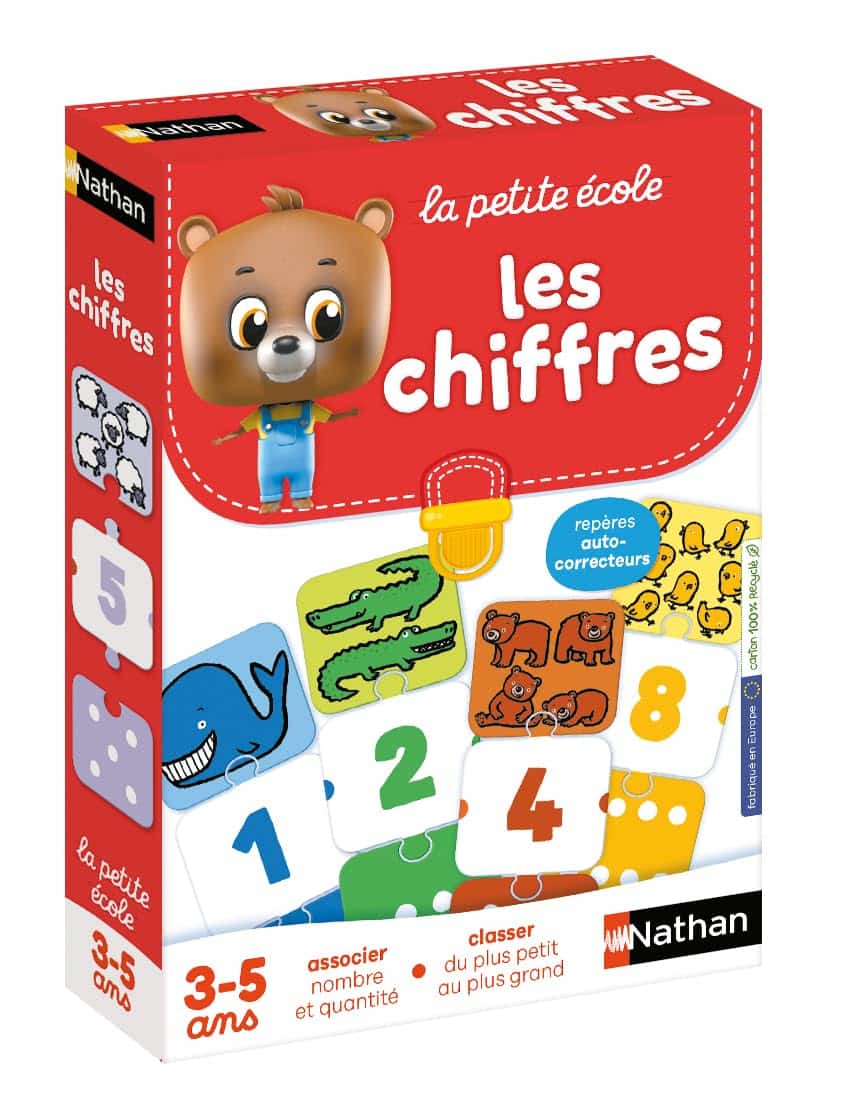 Coffret éducatif Nathan La Petite Ecole Les Chiffres pour apprendre à compter