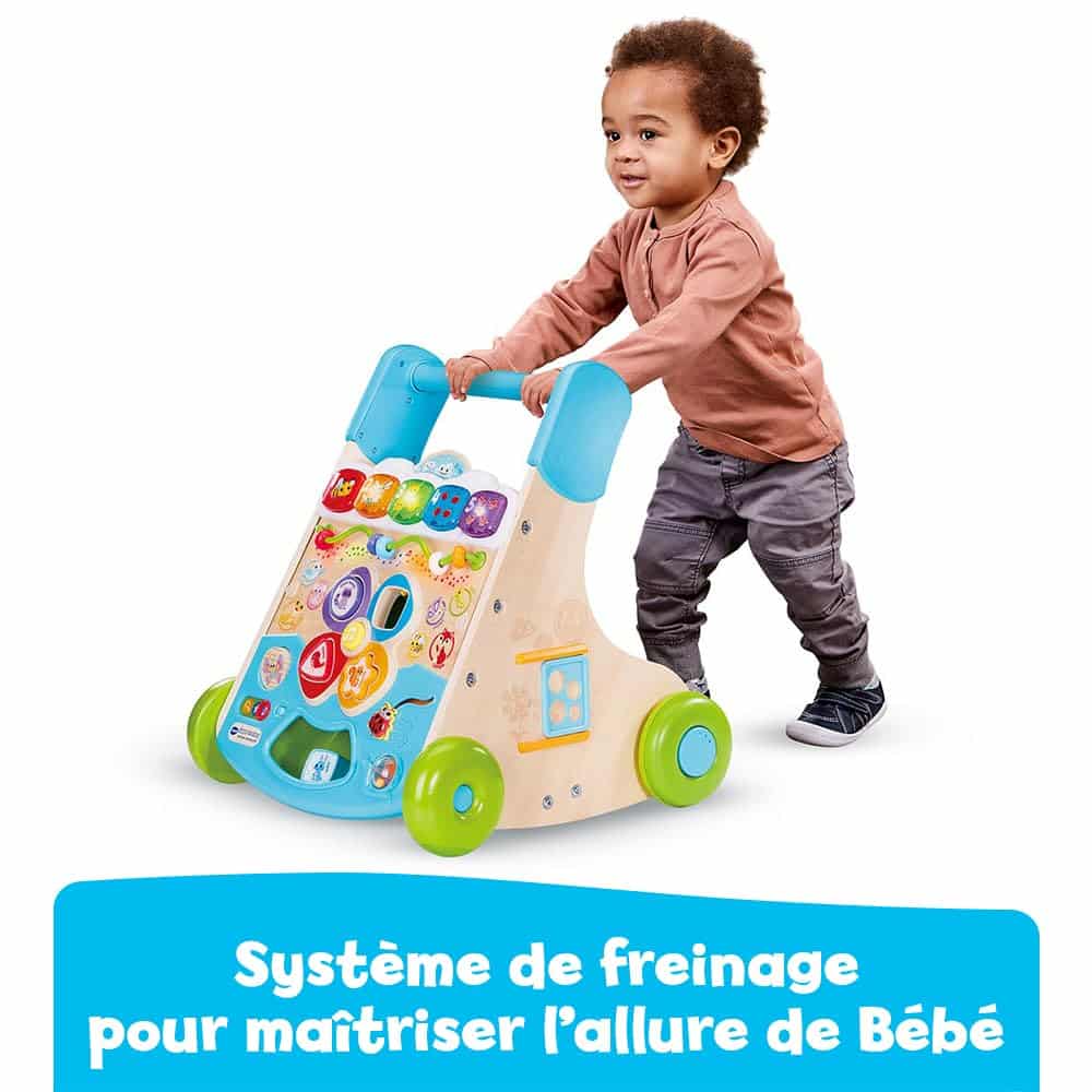 Trotteur Bébé 2 en 1 VTech Super Trotteur Nature Interactif Partiellement en Bois – Image 3