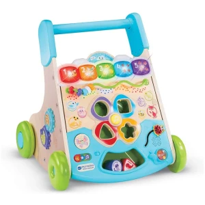 Trotteur Bébé 2 en 1 VTech Super Trotteur Nature Interactif Partiellement en Bois