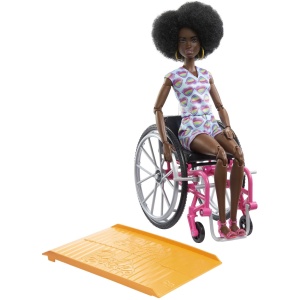 Poupée Barbie Fashionistas EnfantCado Fauteuil Roulant et Rampe