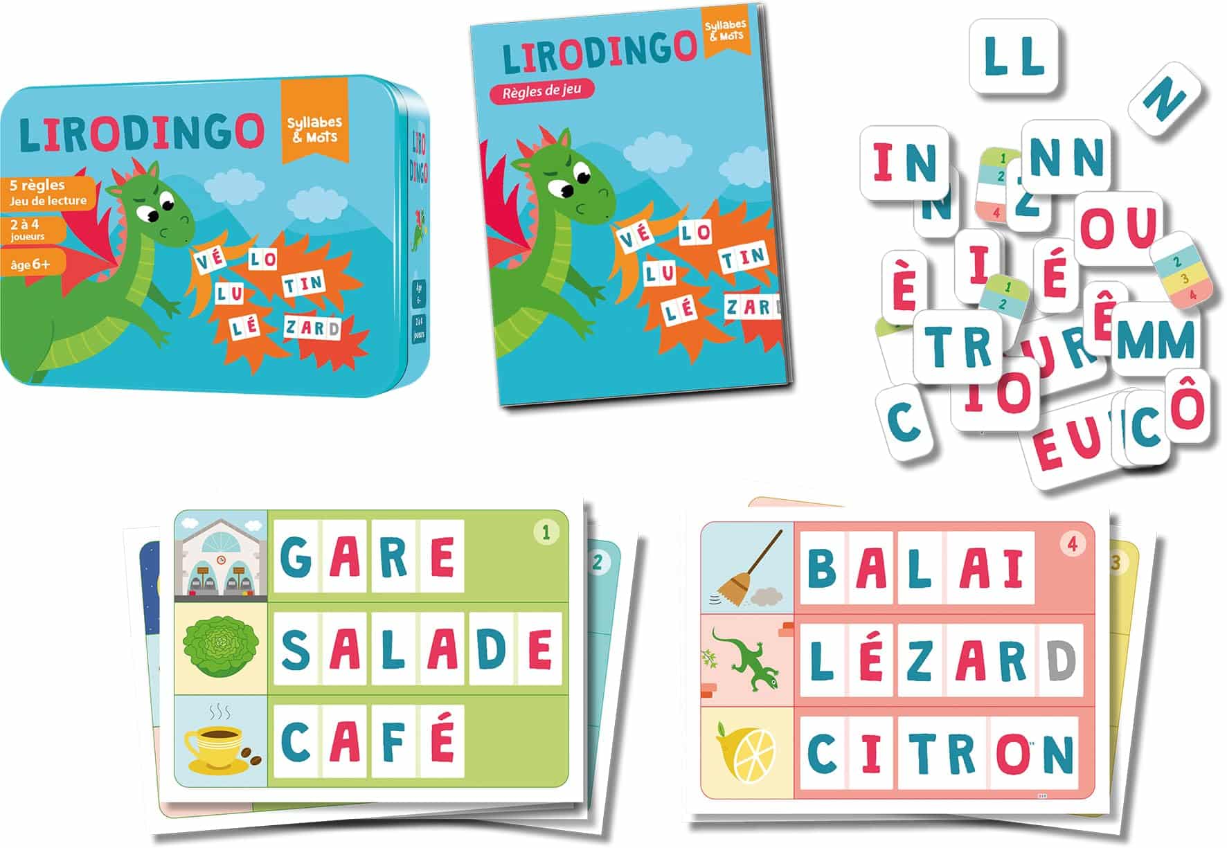 Jeu de société Asmodee Aritma LiroDingo Syllabes et Mots – Image 4